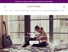 Tablet Screenshot of lacti-cups.com